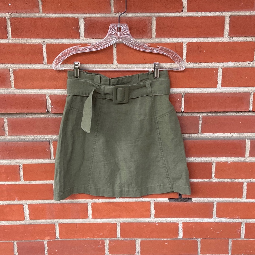 BP Nordstrom short linen skirt - green